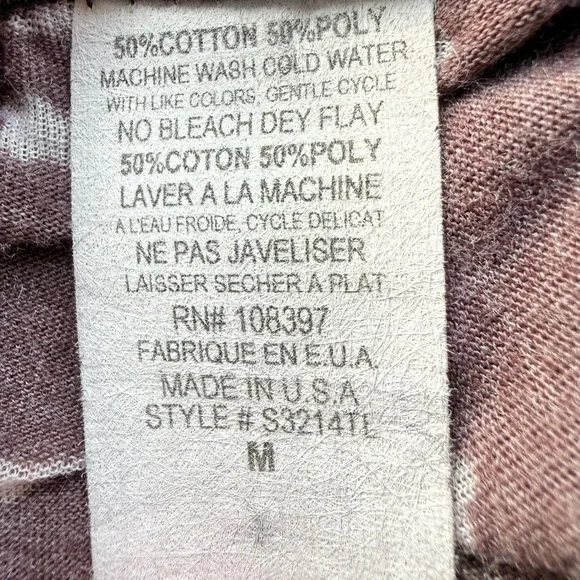 Anthropologie Purple Patterned Long Sleeve Tee - Picture 5 of 6